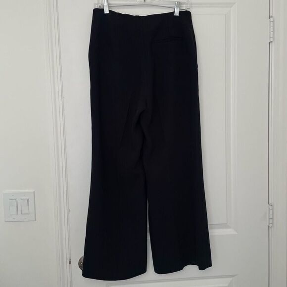 Aritzia Wilfred Nolay Wide Leg Crop Pant Size 10 in Black - Picture 3 of 7